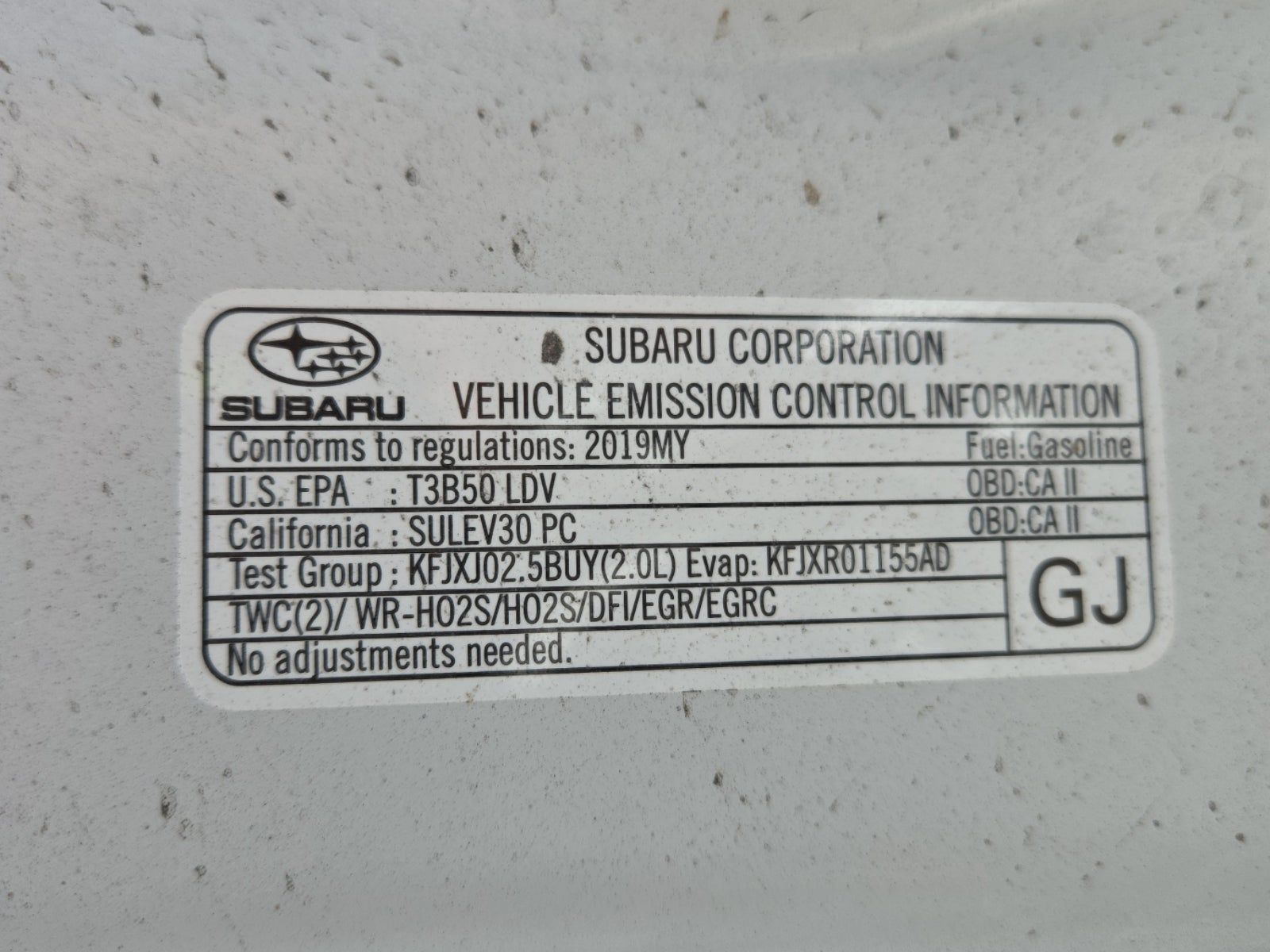 2019 Subaru Impreza 2.0i AWD