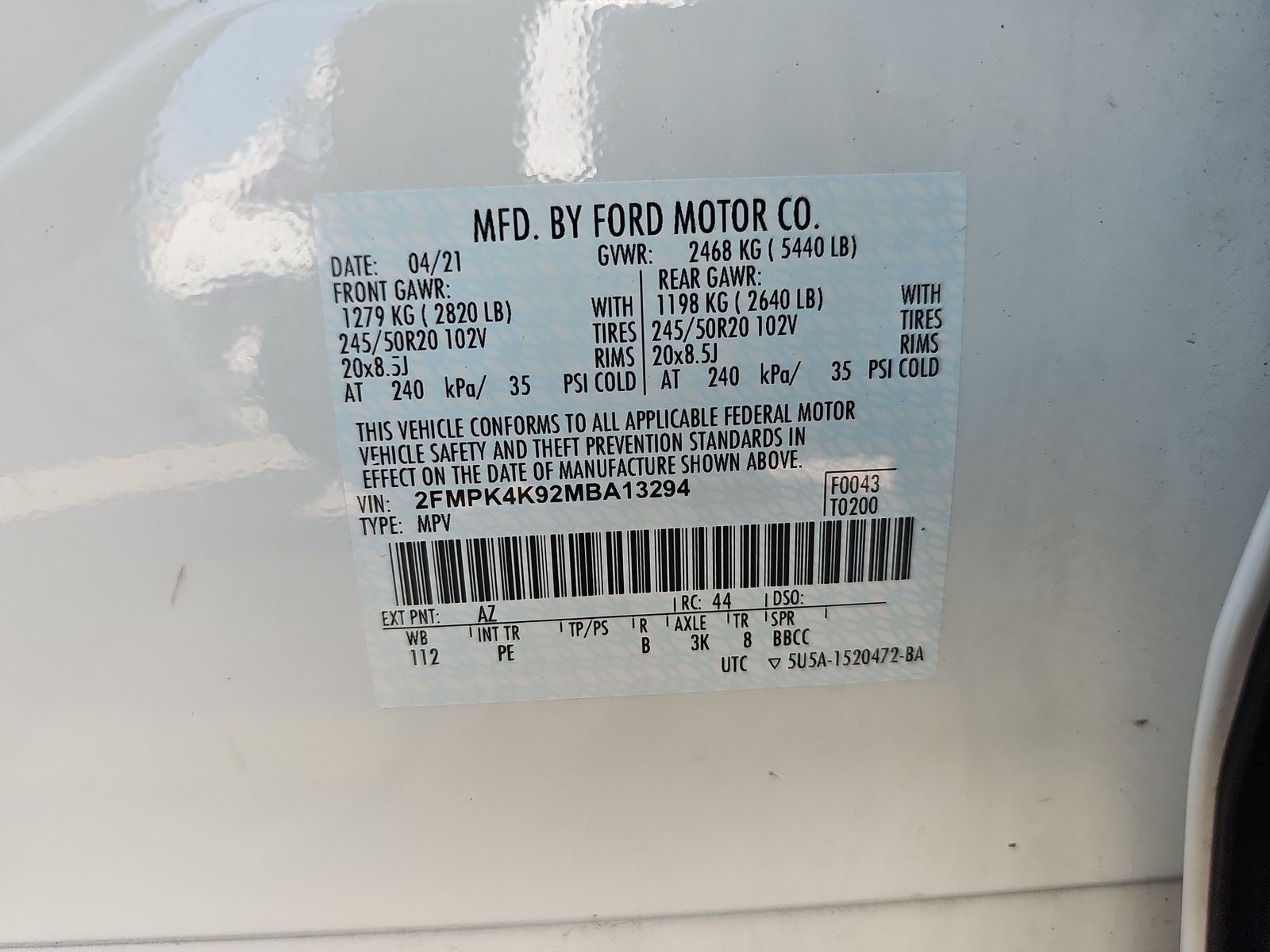 2021 Ford Edge Titanium AWD