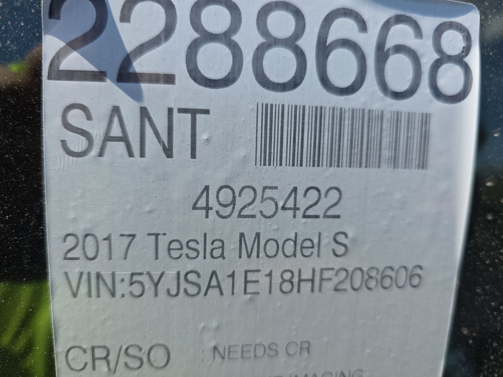 2017 Tesla Model S 75 RWD