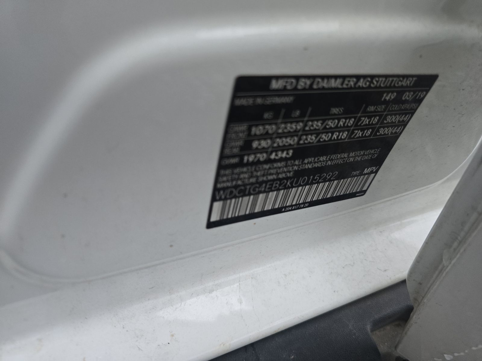 2019 Mercedes-Benz GLA GLA 250 FWD