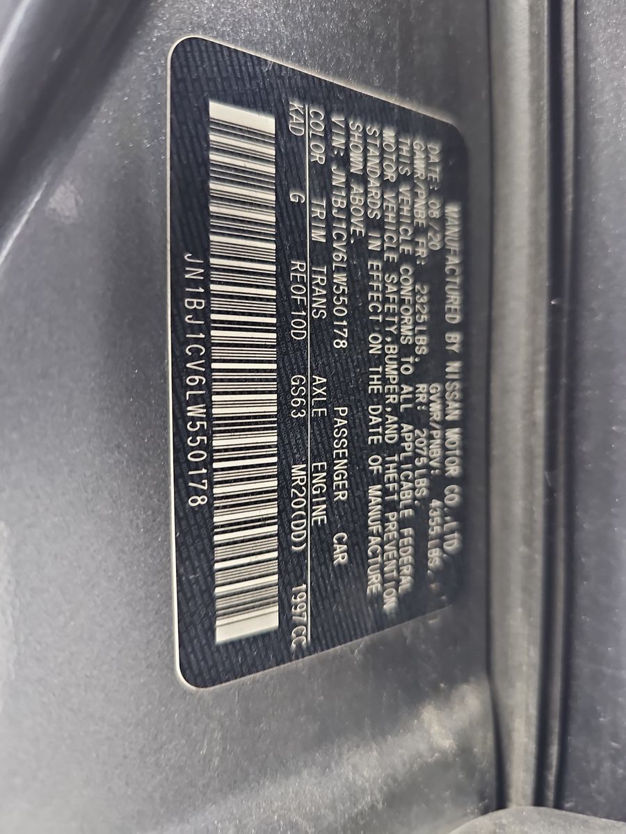 2020 Nissan Rogue Sport S FWD