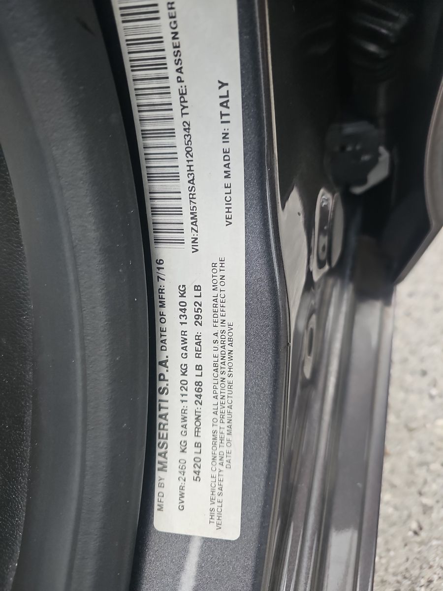 2017 Maserati Ghibli S RWD