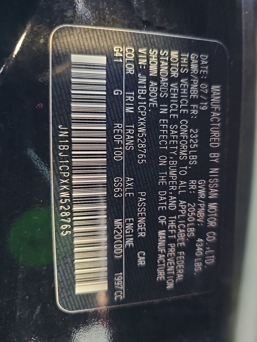 2019 Nissan Rogue Sport SV FWD