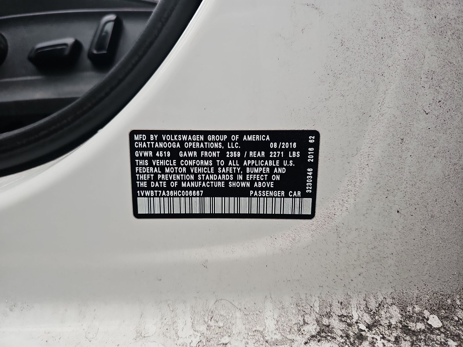 2017 Volkswagen Passat 1.8T SE FWD