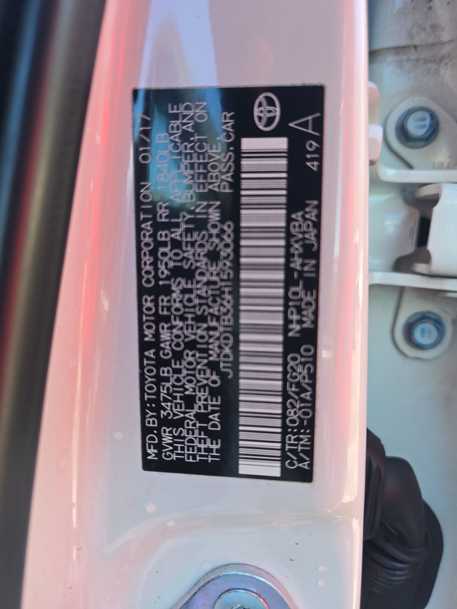 2017 Toyota Prius c Two FWD