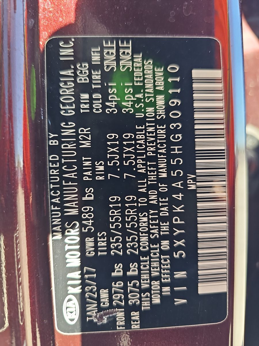 2017 Kia Sorento SX FWD