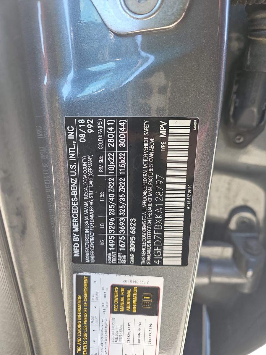 2019 Mercedes-Benz GLE AMG GLE 63 S AWD