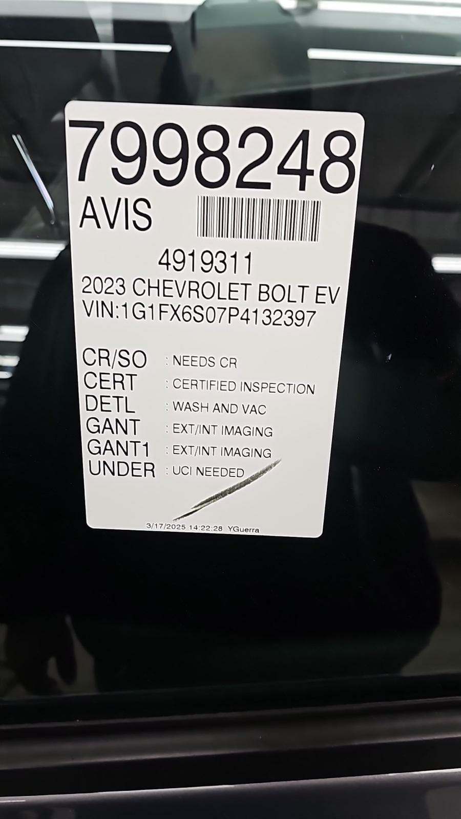 2023 Chevrolet Bolt EV 2LT FWD