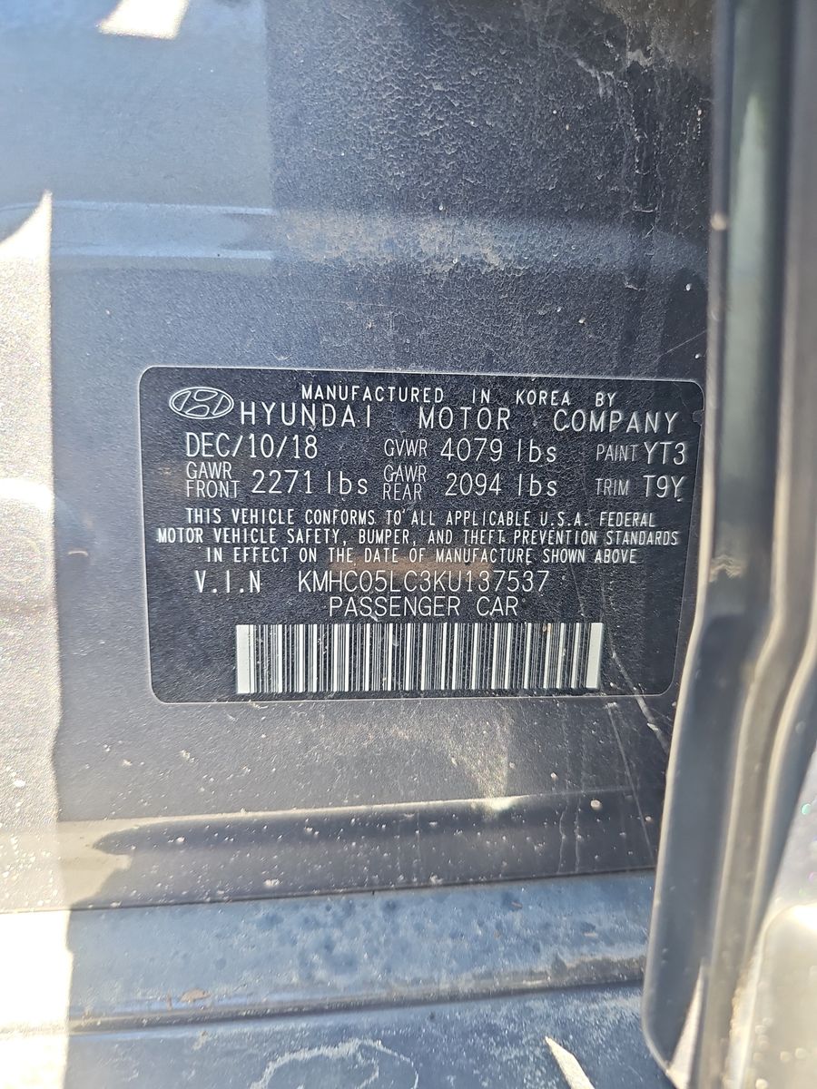 2019 Hyundai Ioniq Hybrid Limited FWD