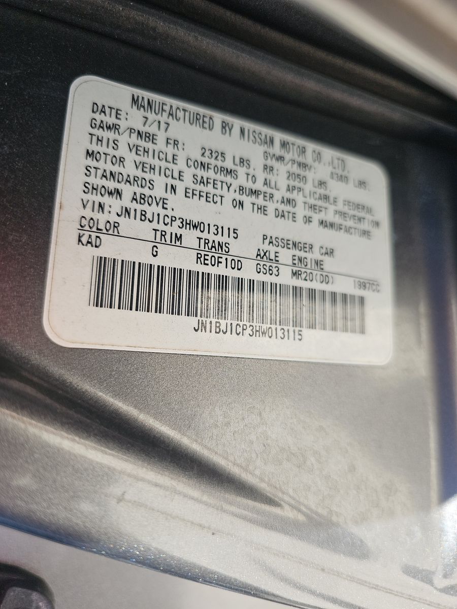 2017 Nissan Rogue Sport S FWD