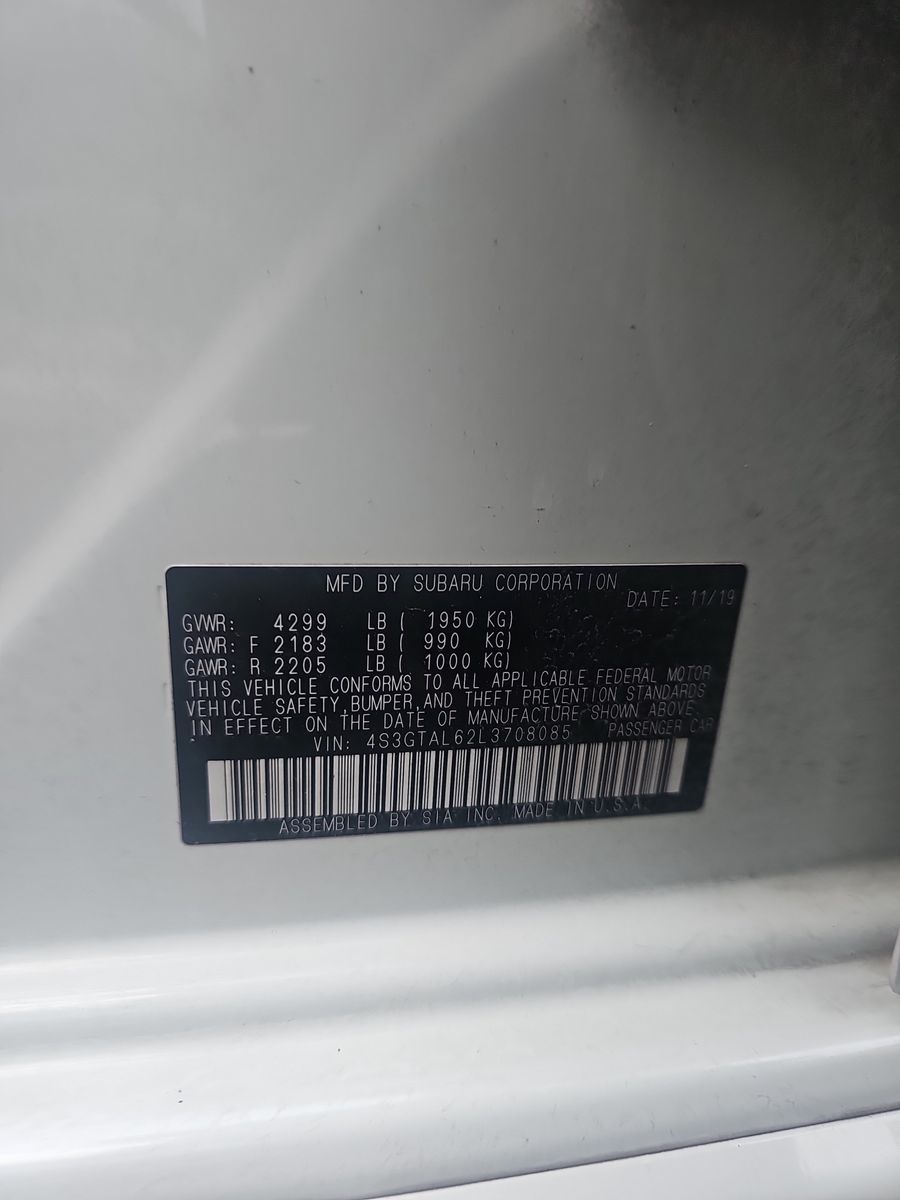 2020 Subaru Impreza 2.0i Sport AWD