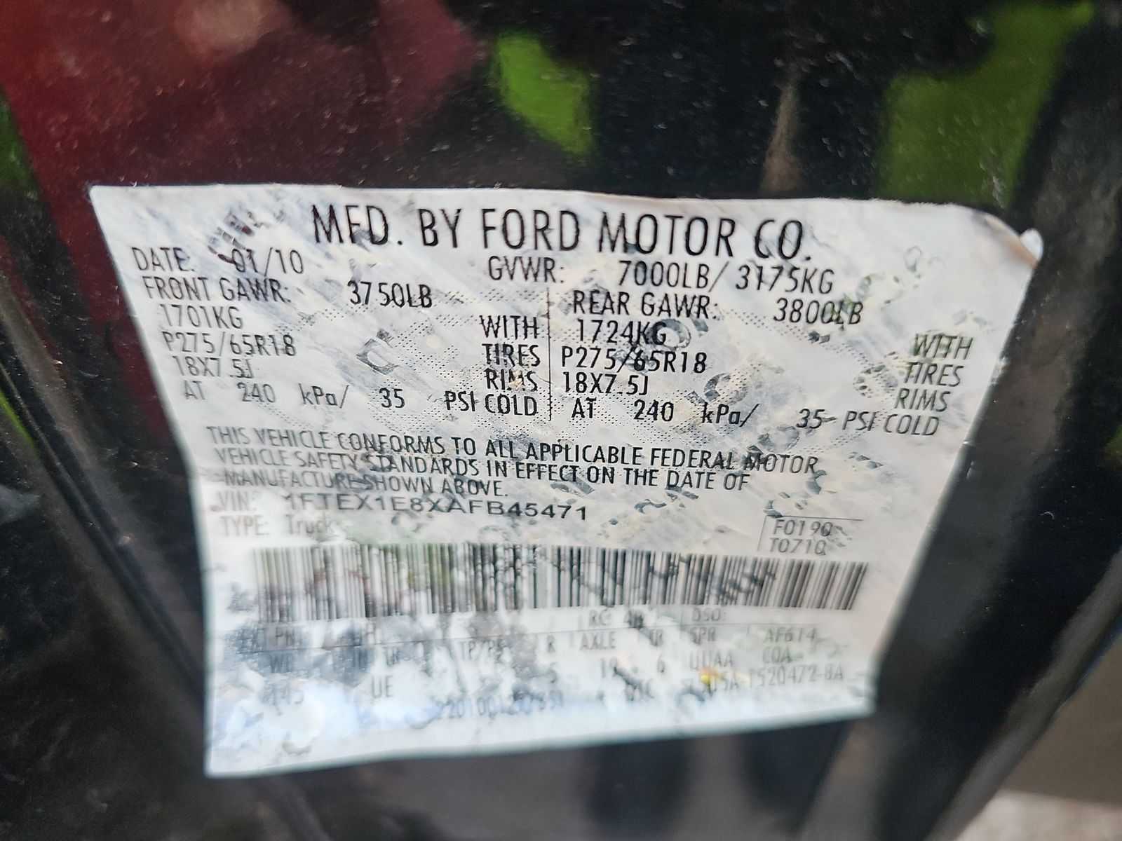 2010 Ford F-150 STX AWD