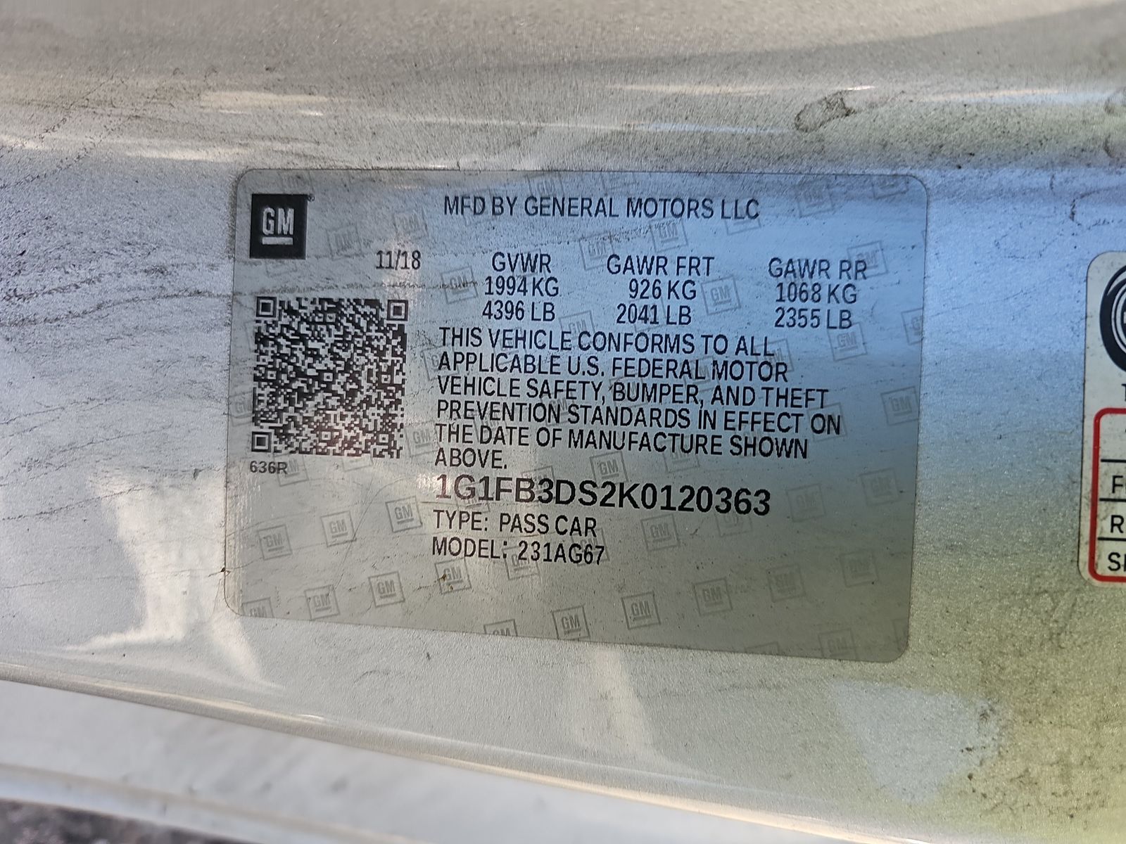 2019 Chevrolet Camaro 1LT RWD