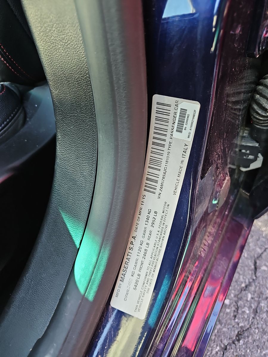 2016 Maserati Ghibli Base RWD