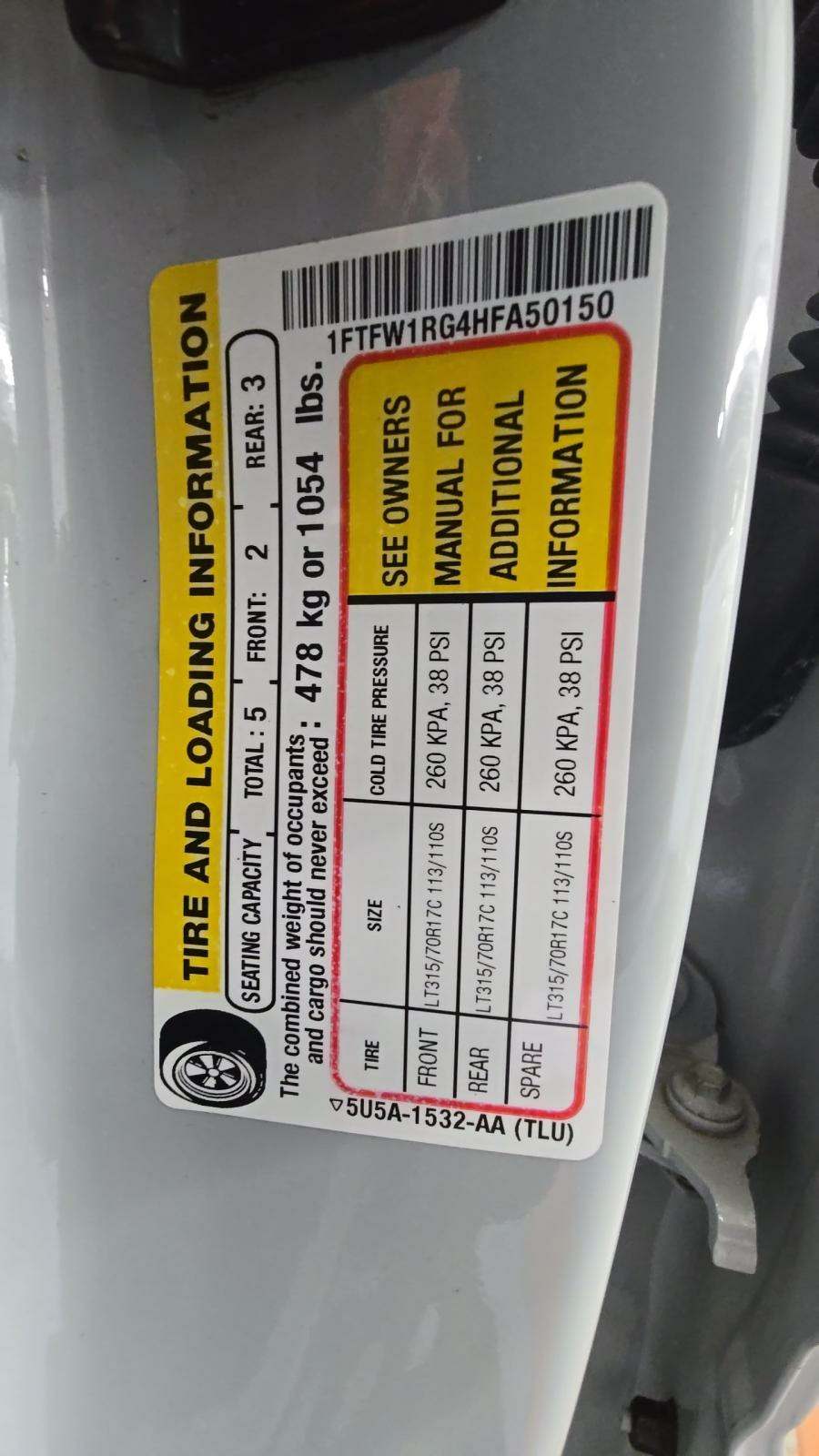 2017 Ford F-150 Raptor AWD