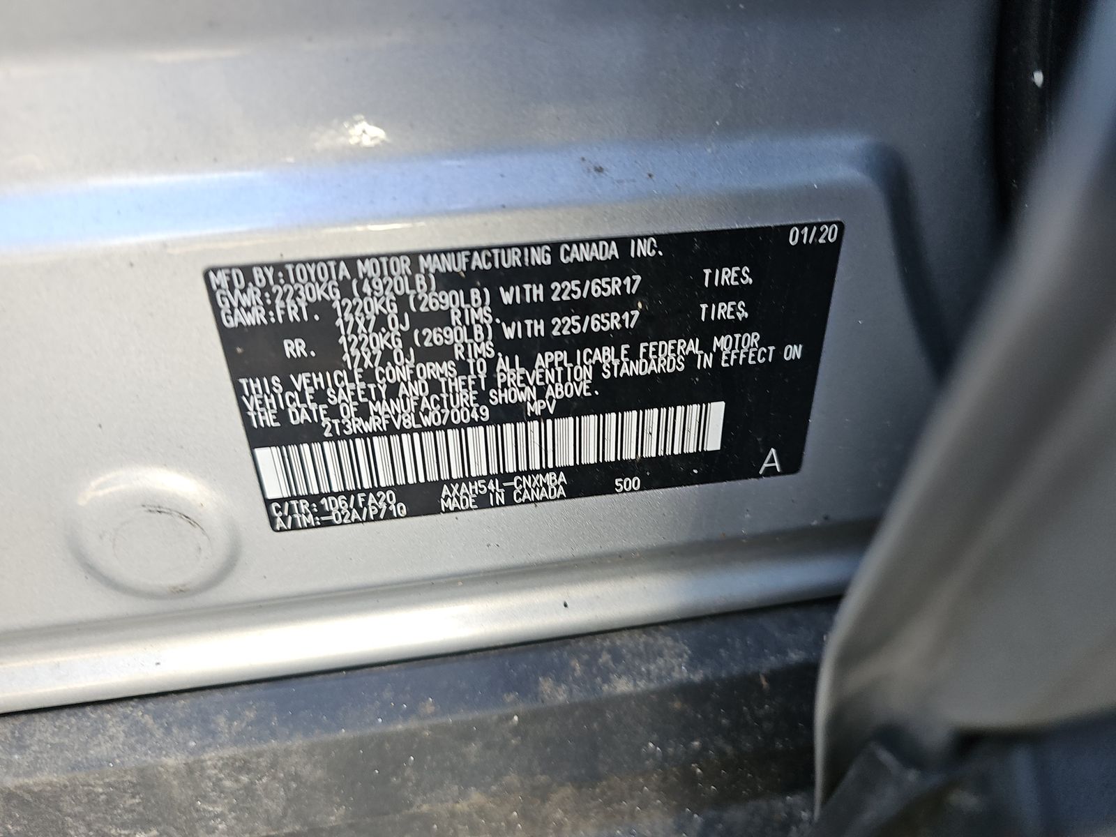 2020 Toyota RAV4 Hybrid XLE AWD