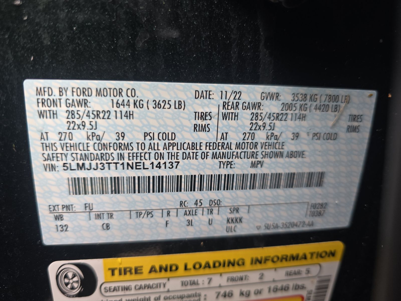 2022 Lincoln Navigator L Black Label AWD