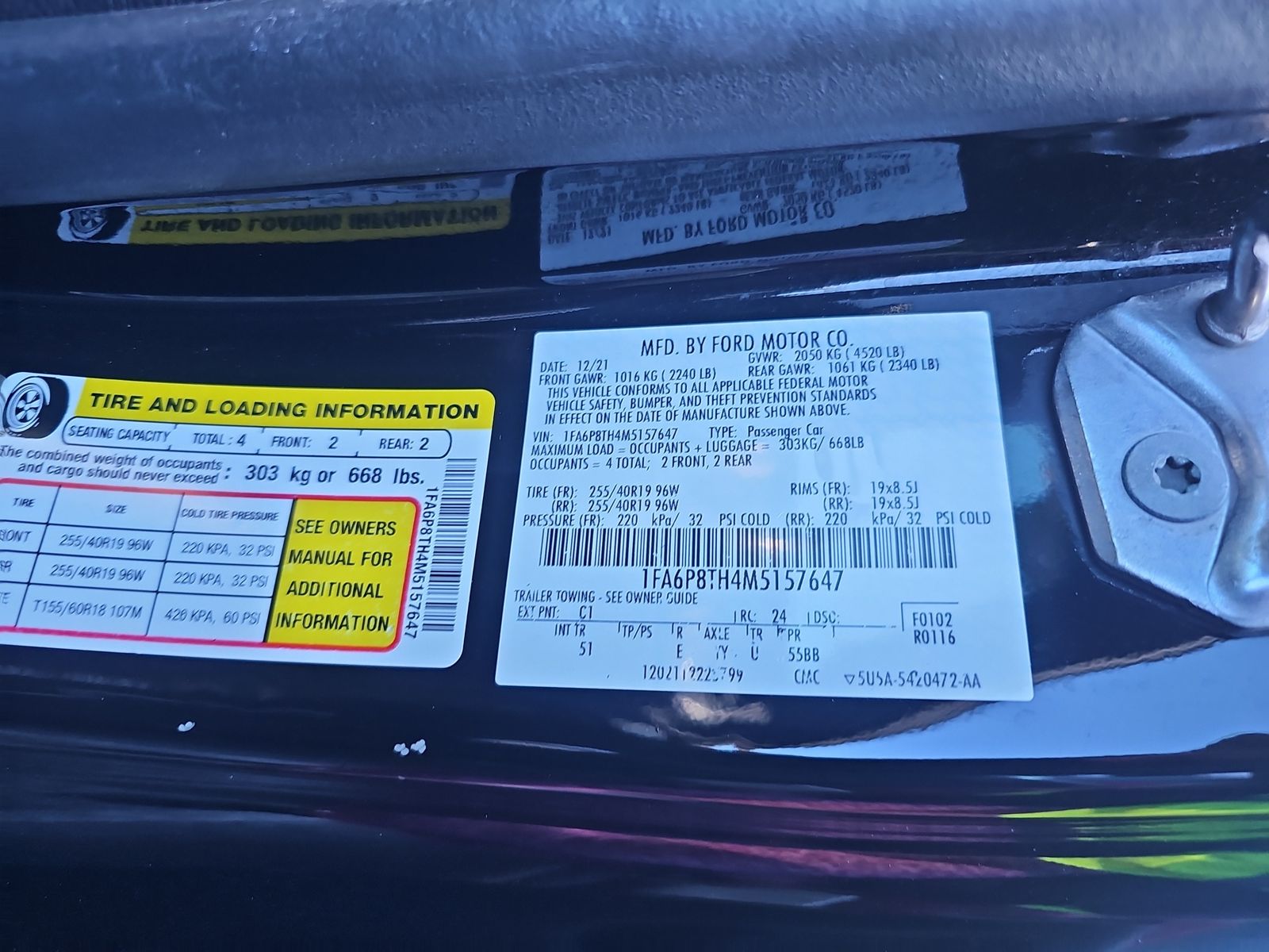 2021 Ford Mustang EcoBoost Premium FWD