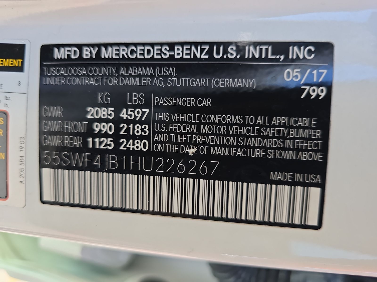 2017 Mercedes-Benz C-Class C 300 RWD