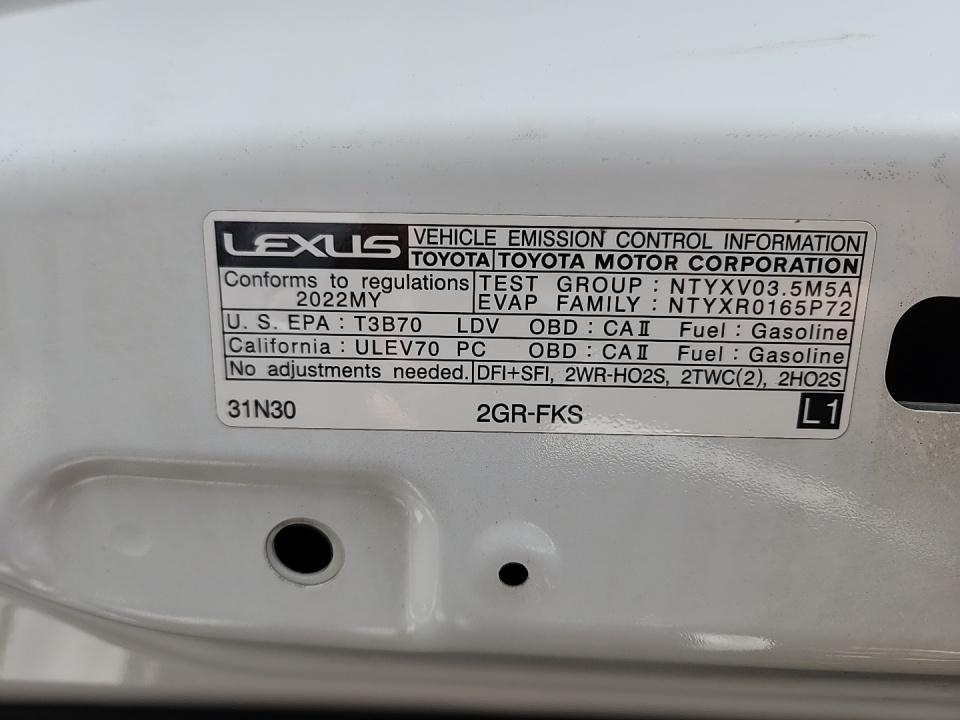 2022 Lexus IS IS 350 F SPORT AWD