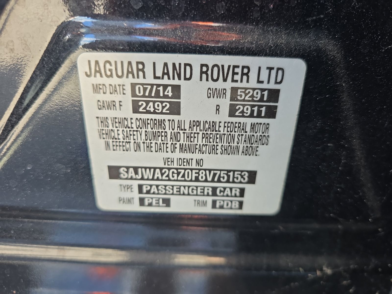 2015 Jaguar XJ L Portfolio RWD