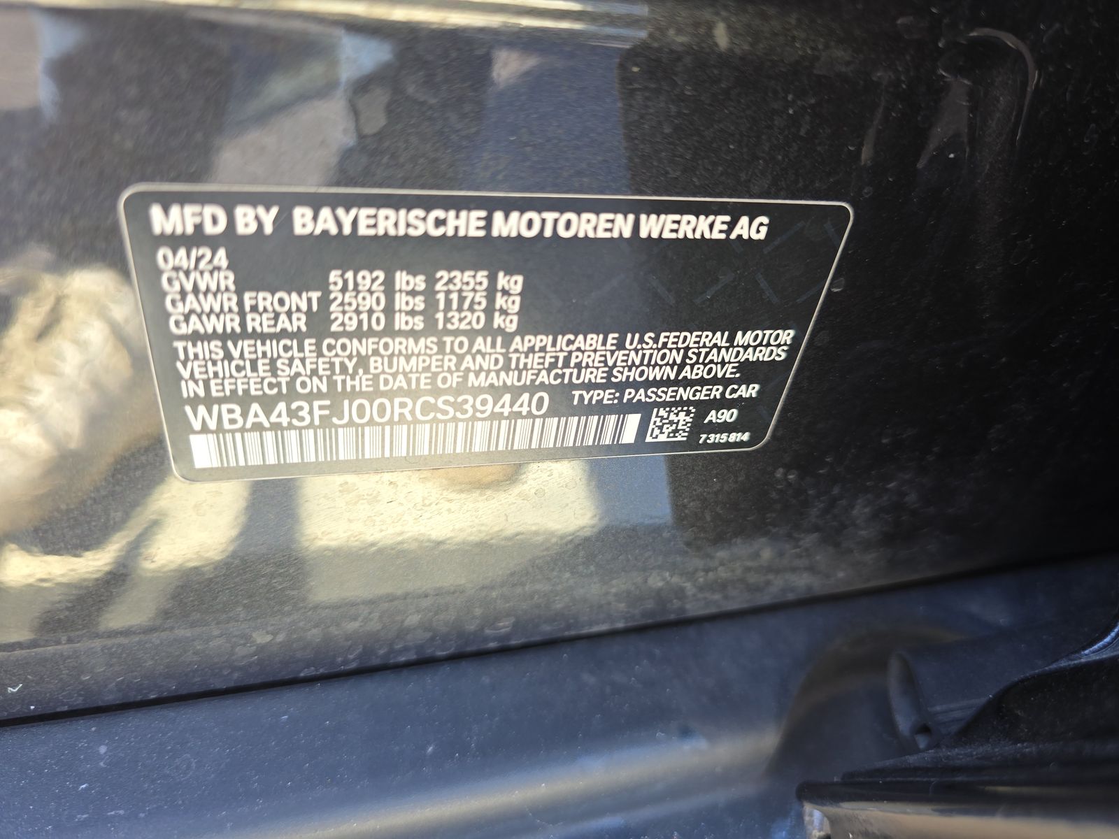2024 BMW 5 Series 530i RWD