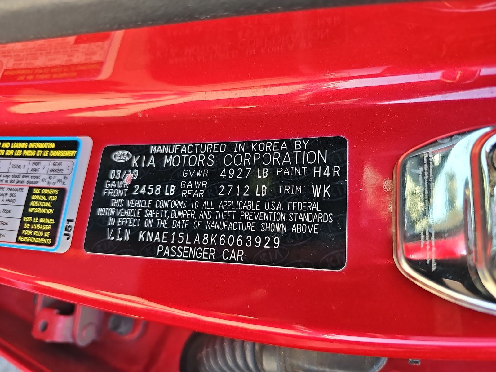 2019 Kia Stinger Base AWD