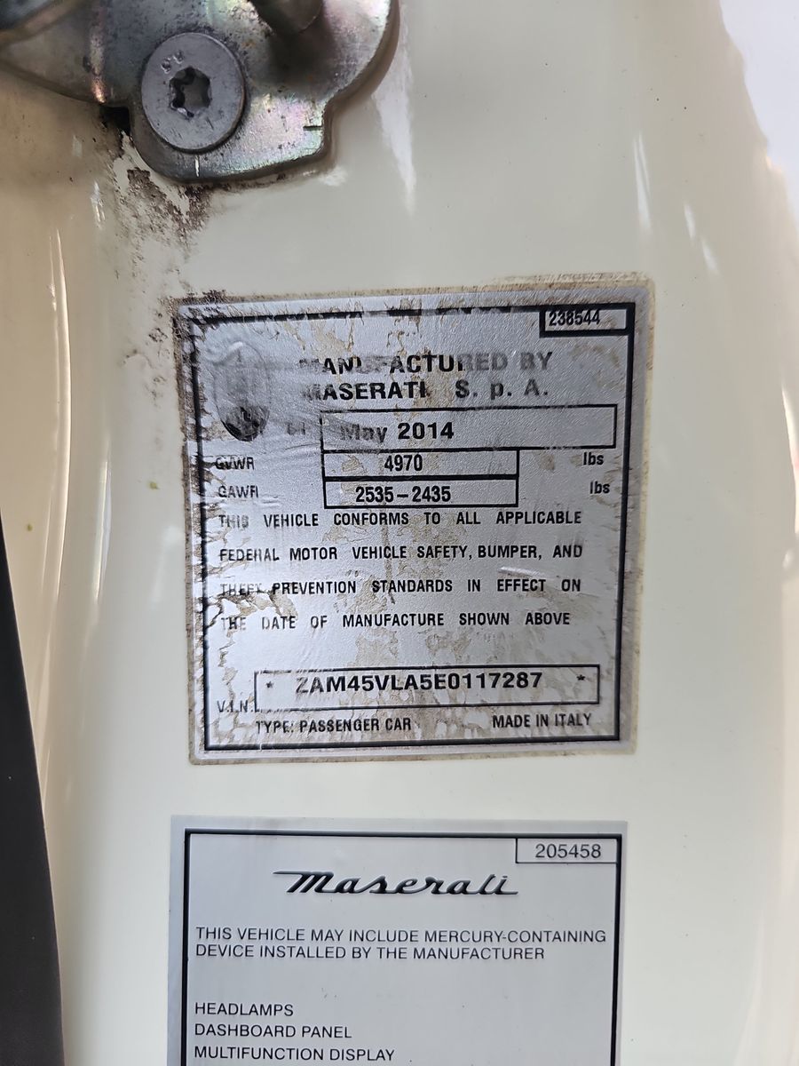 2014 Maserati GranTurismo Sport FWD