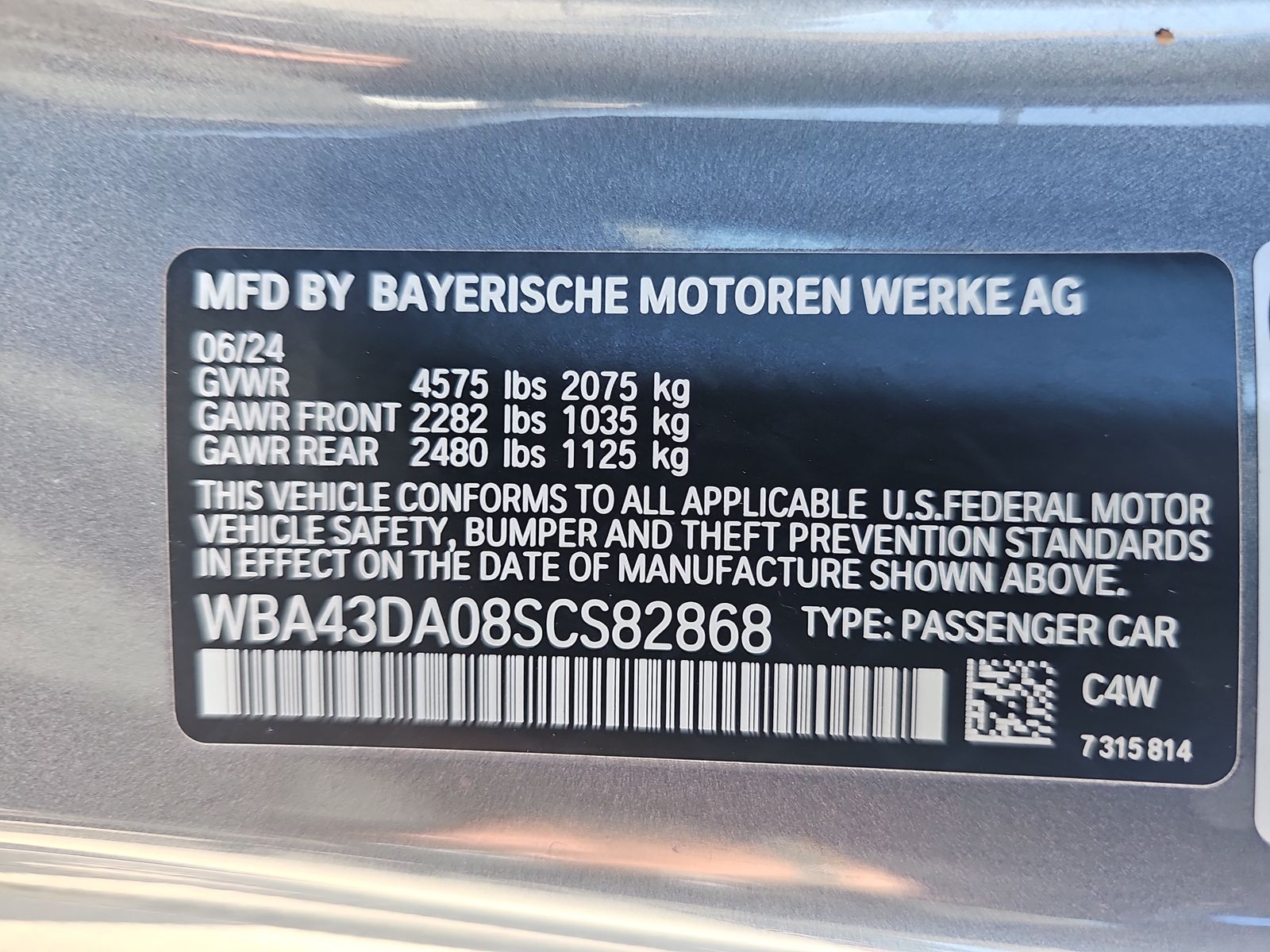 2025 BMW 4 Series 430i RWD