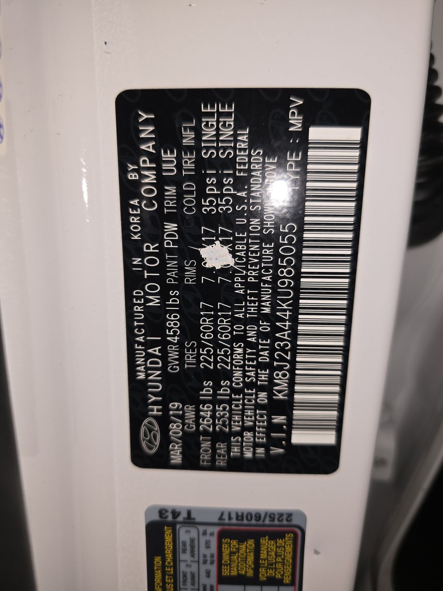 2019 Hyundai Tucson SE FWD