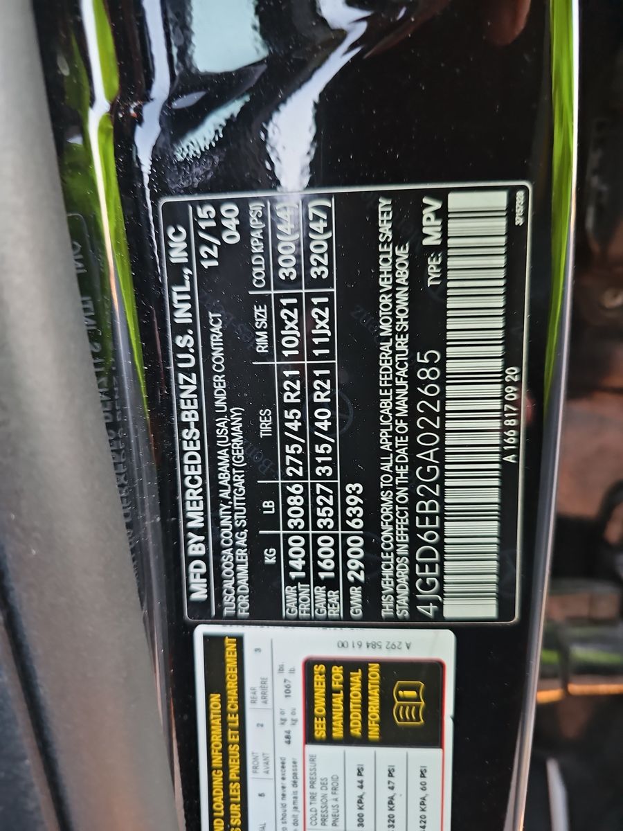 2016 Mercedes-Benz GLE AMG GLE 450 AWD