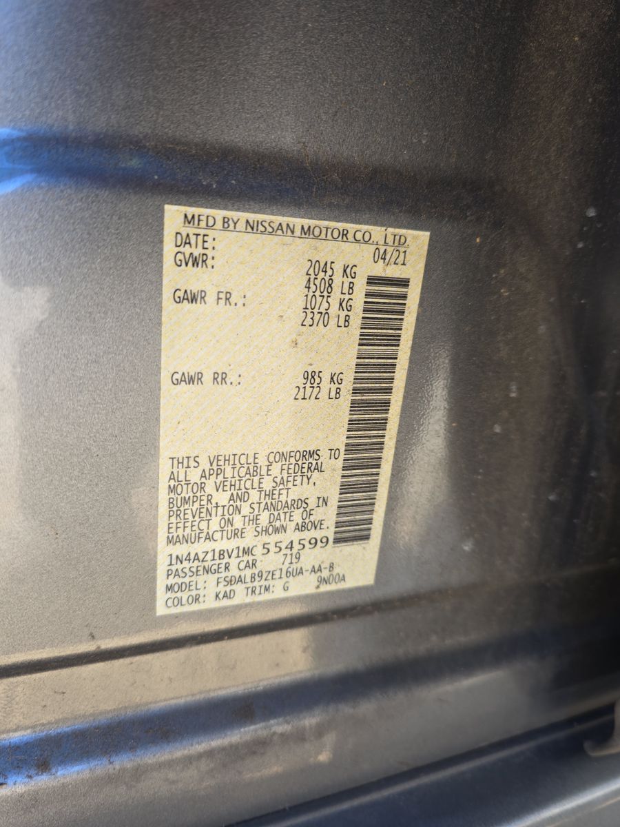 2021 Nissan LEAF S FWD