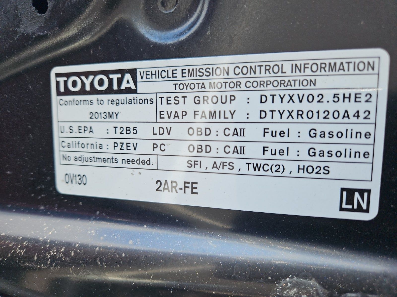 2013 Toyota Camry XLE FWD