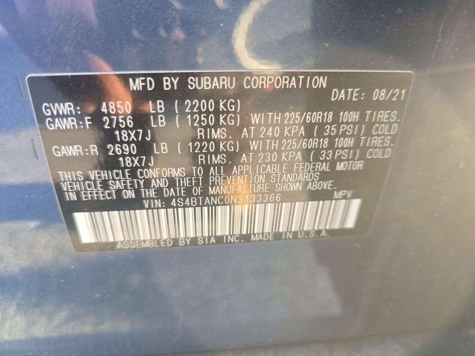 2022 Subaru Outback Limited AWD