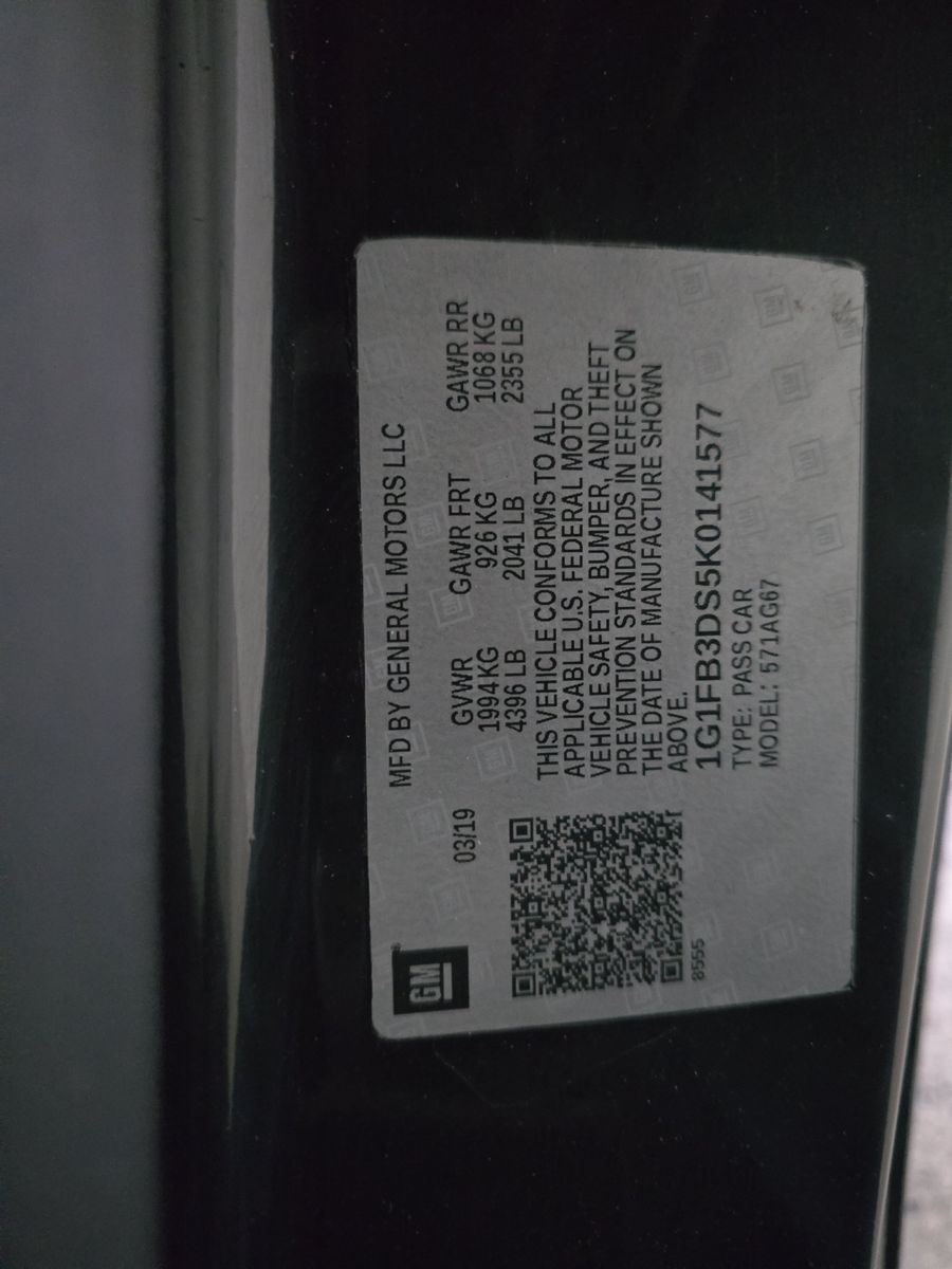 2019 Chevrolet Camaro 1LT RWD