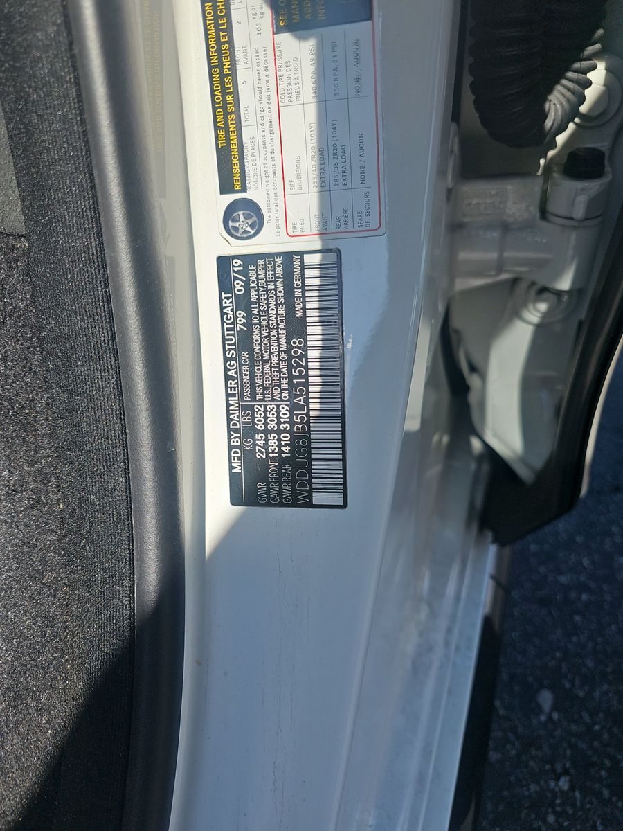 2020 Mercedes-Benz S-Class AMG S 63 AWD