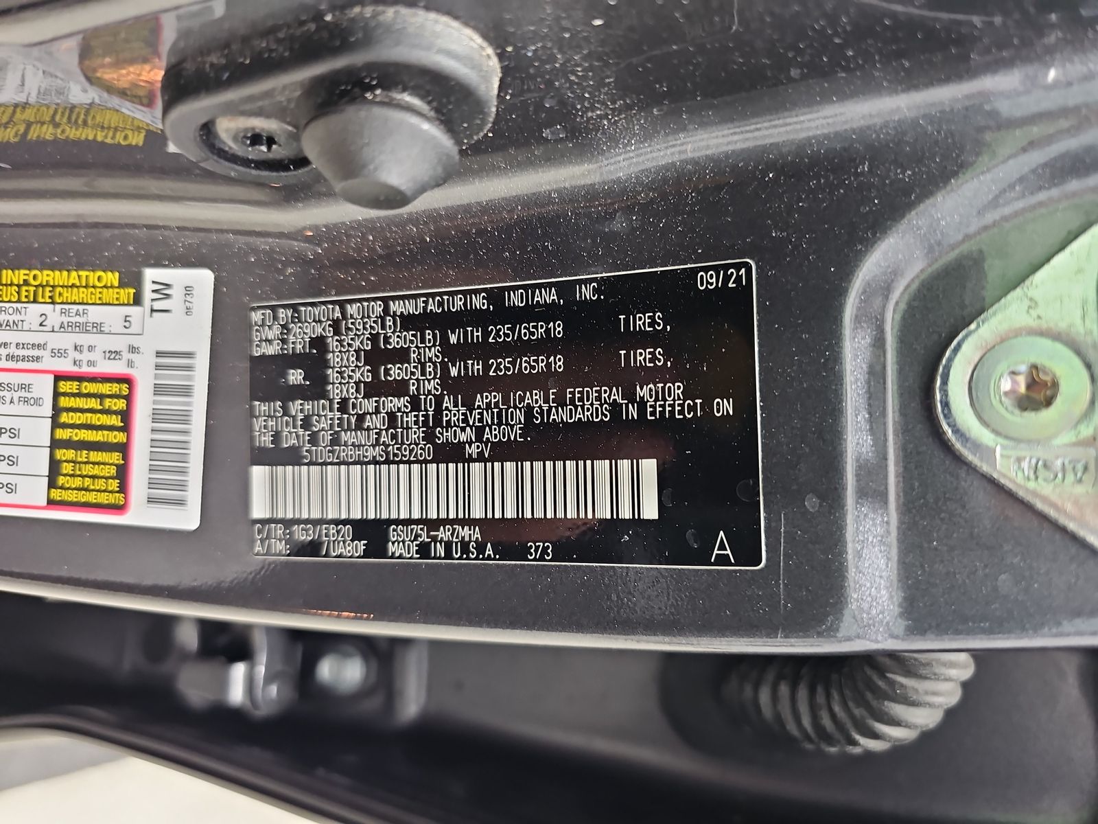 2021 Toyota Highlander XLE AWD