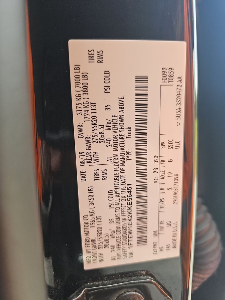 2019 Ford F-150 XLT AWD