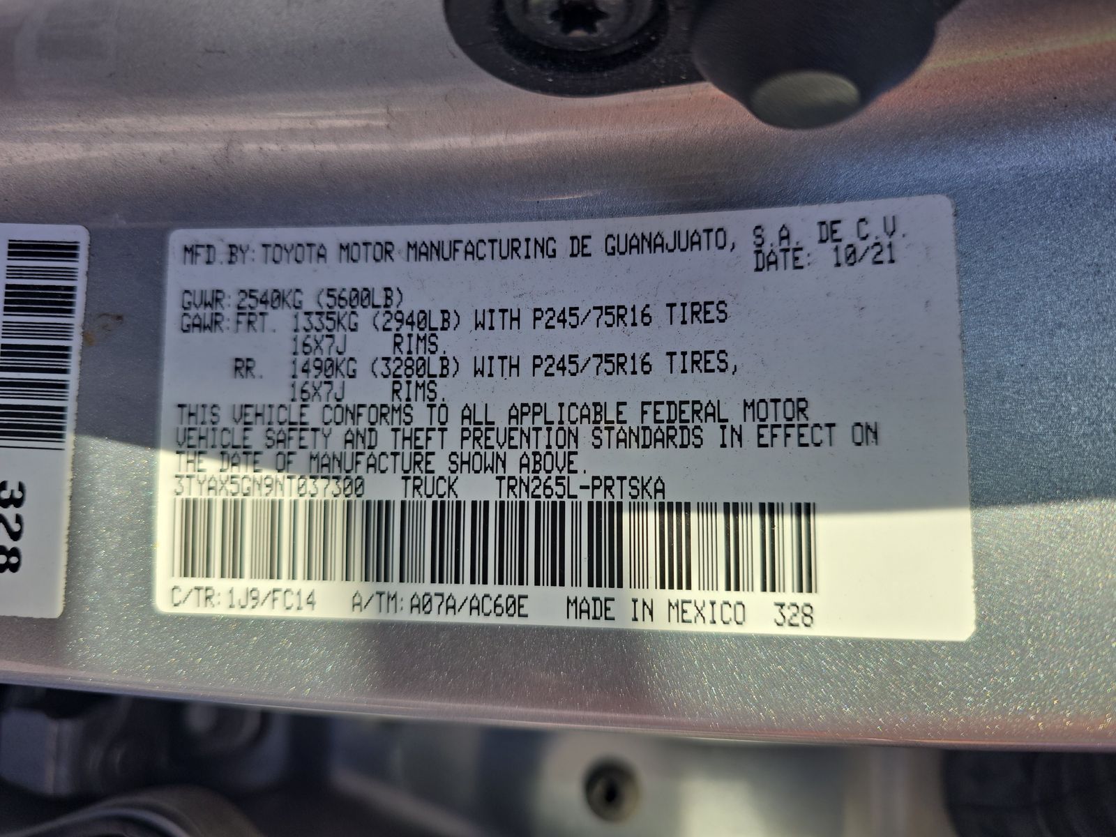 2022 Toyota Tacoma SR5 RWD