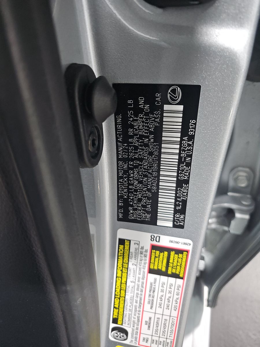 2024 Lexus ES ES 350 FWD