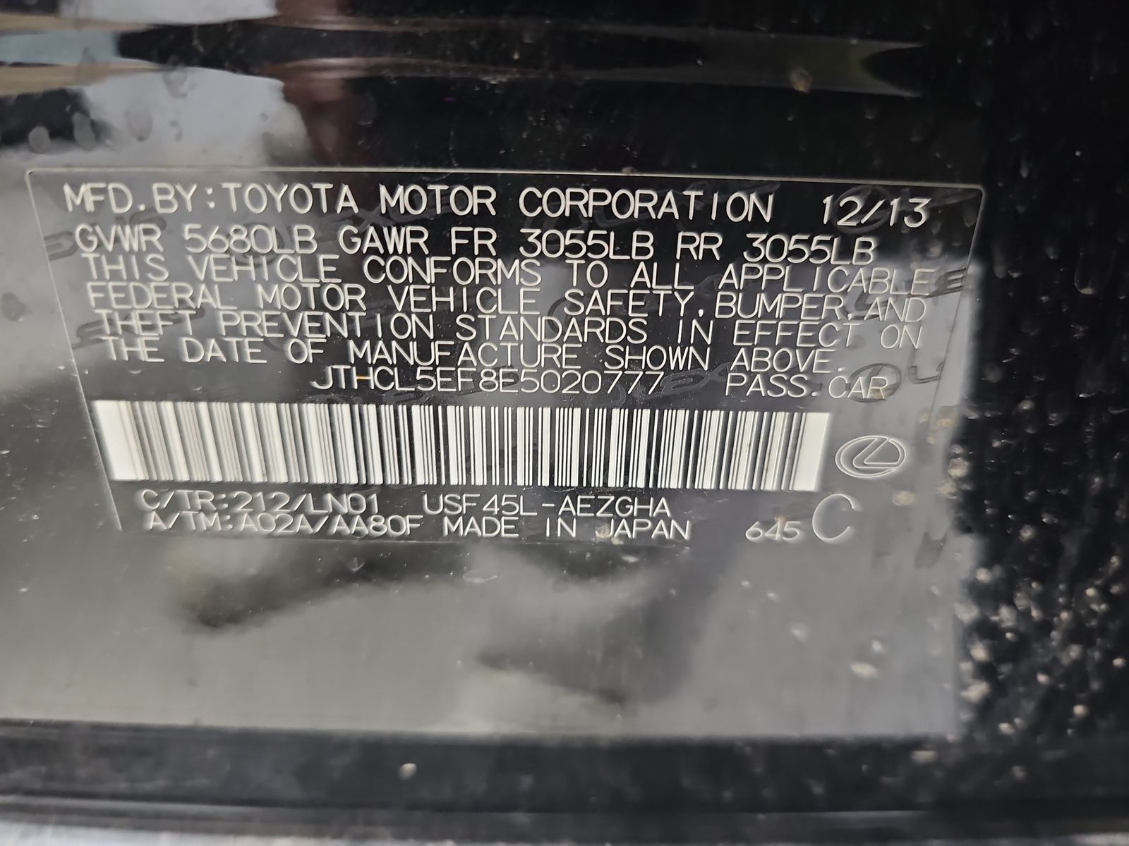2014 Lexus LS LS 460 AWD