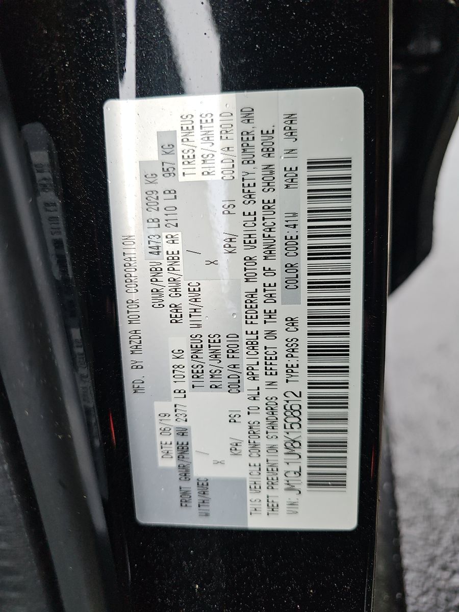 2019 MAZDA MAZDA6 Sport FWD