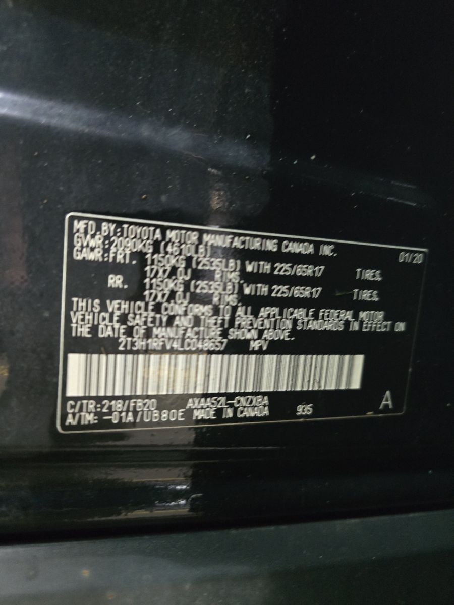 2020 Toyota RAV4 LE FWD