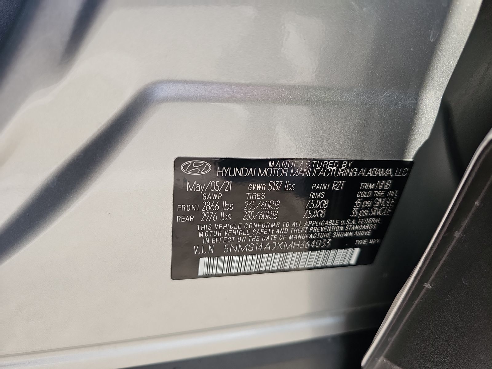 2021 Hyundai Santa Fe SE FWD