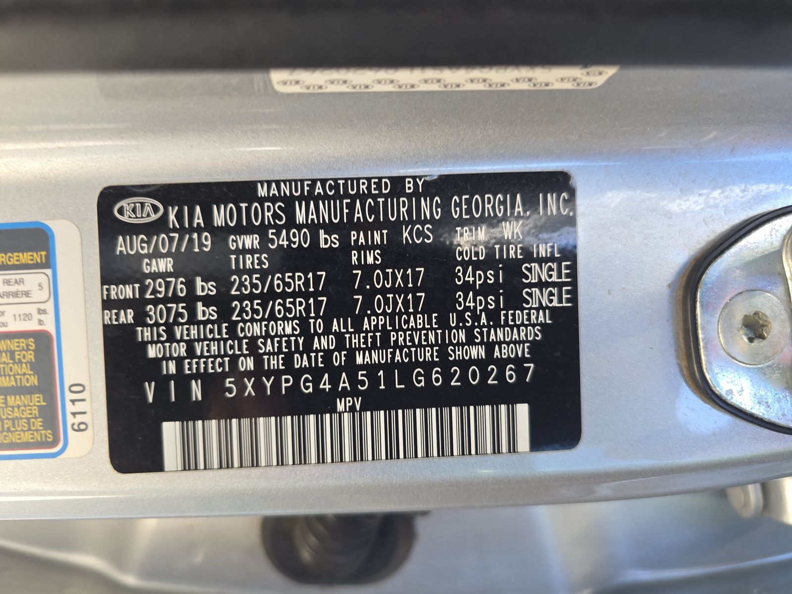 2020 Kia Sorento LX FWD