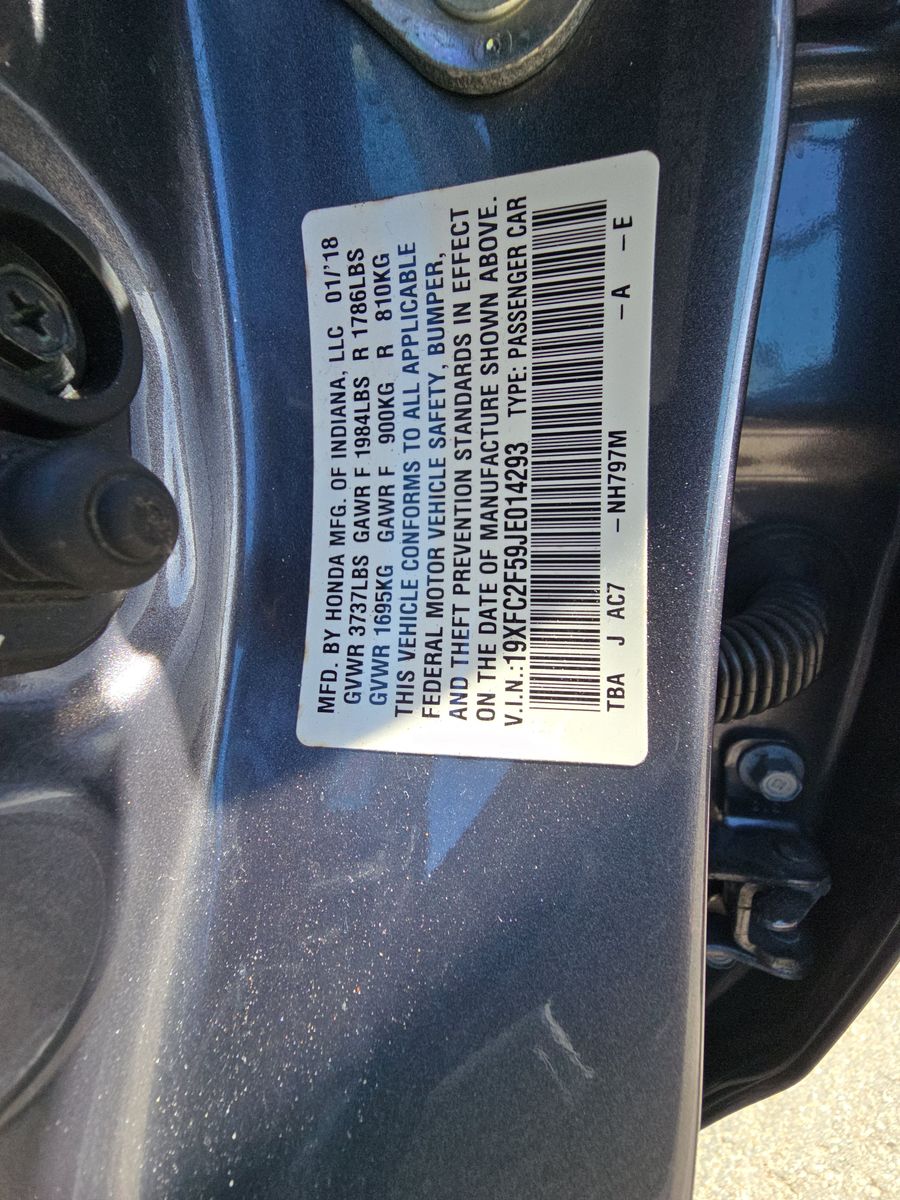 2018 Honda Civic Sedan LX FWD