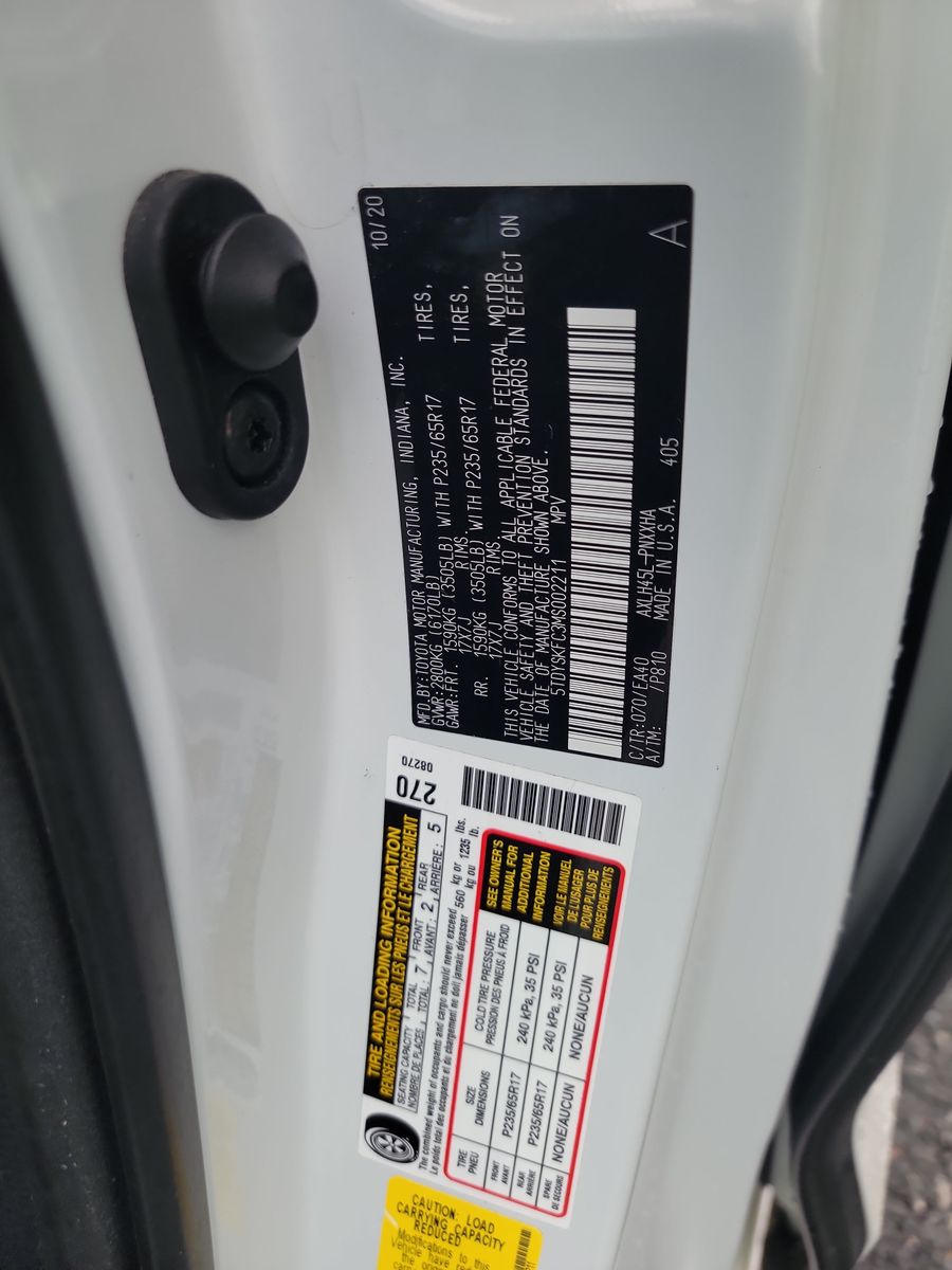 2021 Toyota Sienna XLE AWD