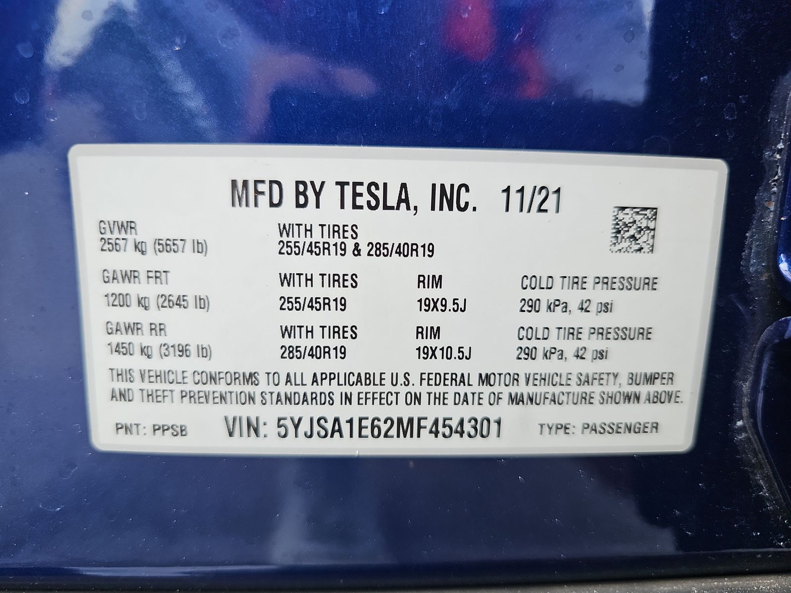 2021 Tesla Model S Plaid AWD