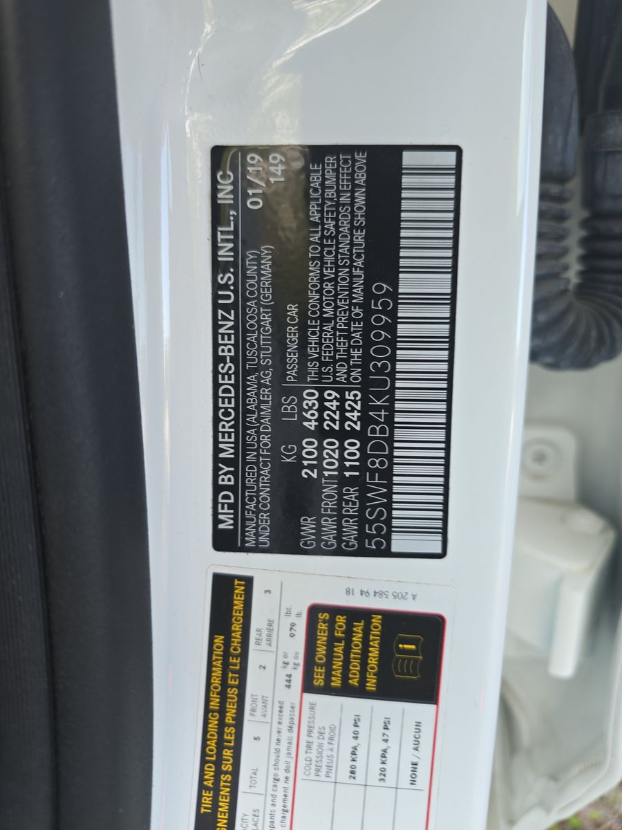 2019 Mercedes-Benz C-Class C 300 RWD