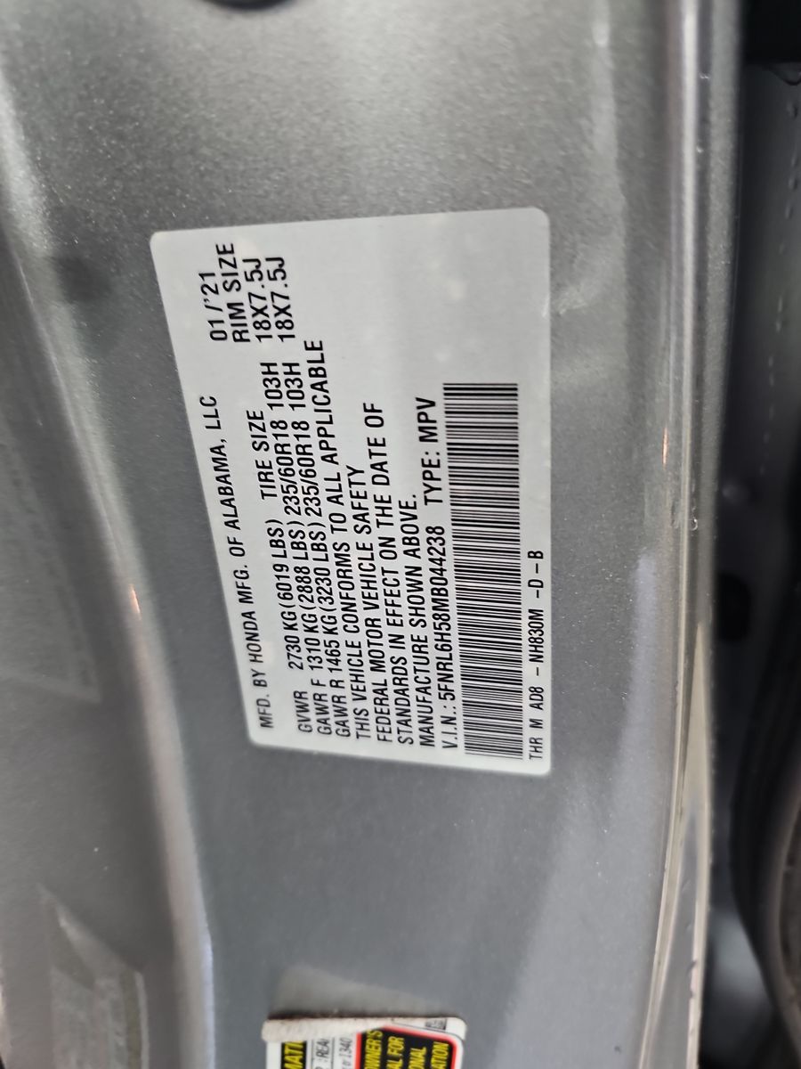 2021 Honda Odyssey EX FWD